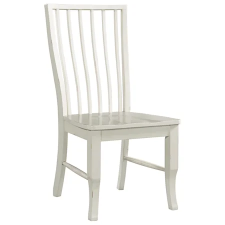 Cottage Style Slat Back Side Chair